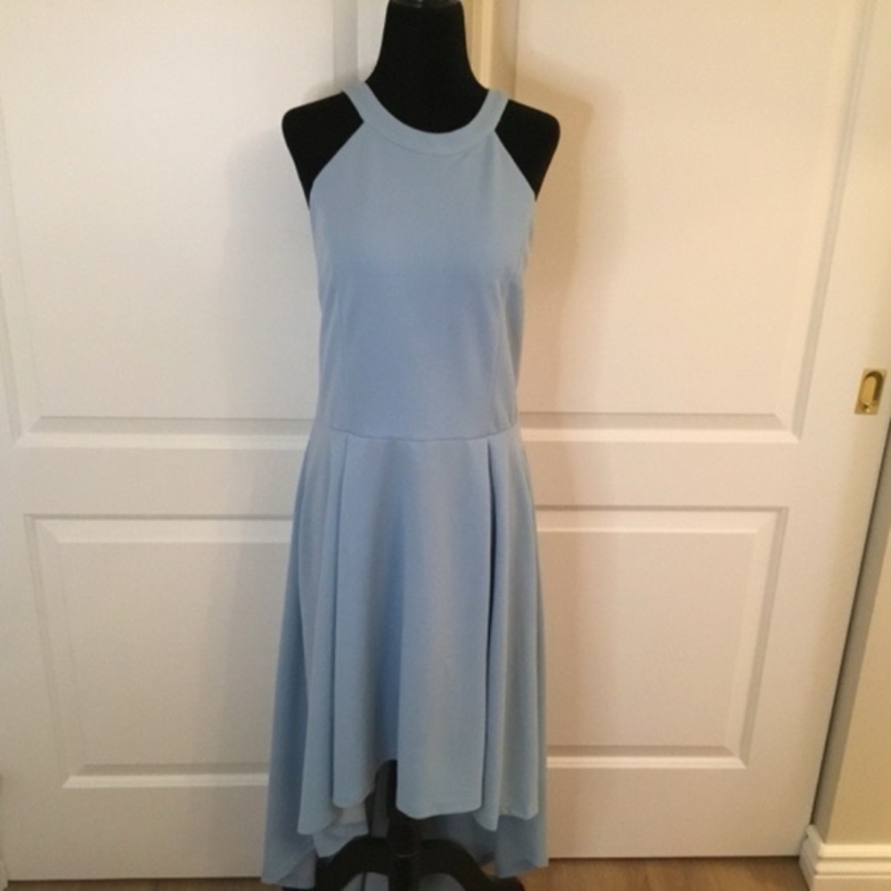 Women's Halter High Low Hem Formal Dress